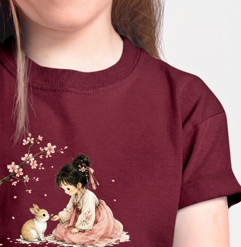 Hanbok Princess & Kitty - Camiseta Infantil