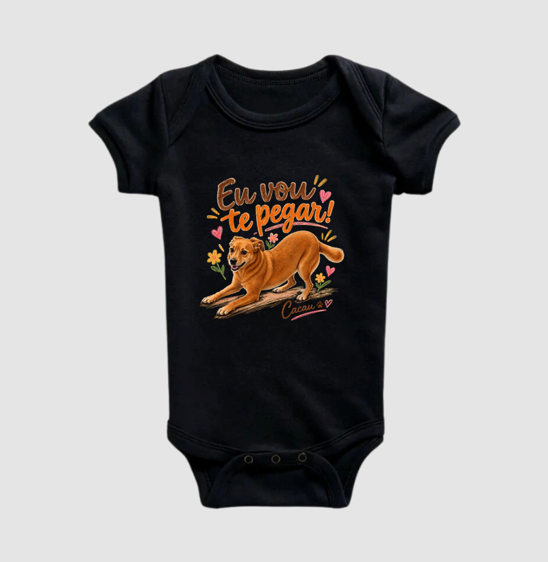Cacau - Eu Vou Te Pegar! - Body Infantil