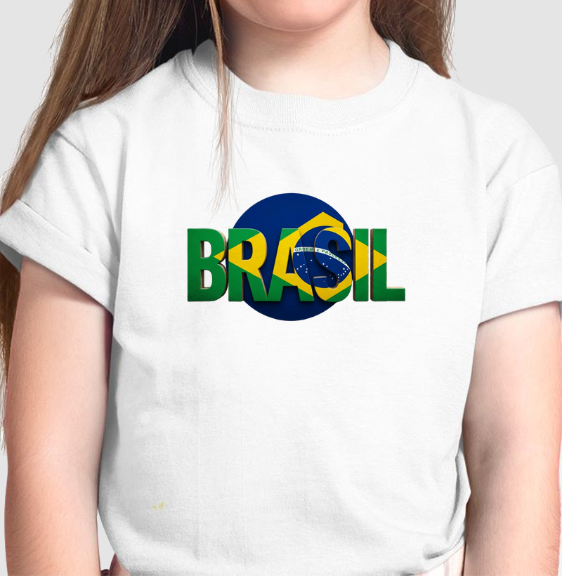 Brasil em cores e bandeira