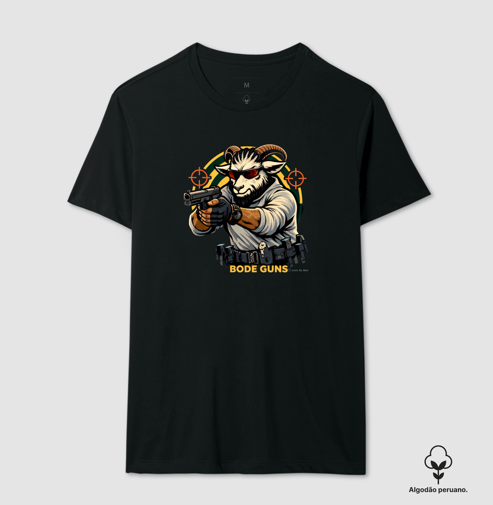 Camiseta maçonaria - Bode Guns Atirador