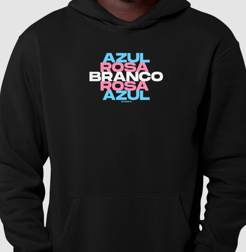 Azul, Rosa, Branco, Rosa, Azul.