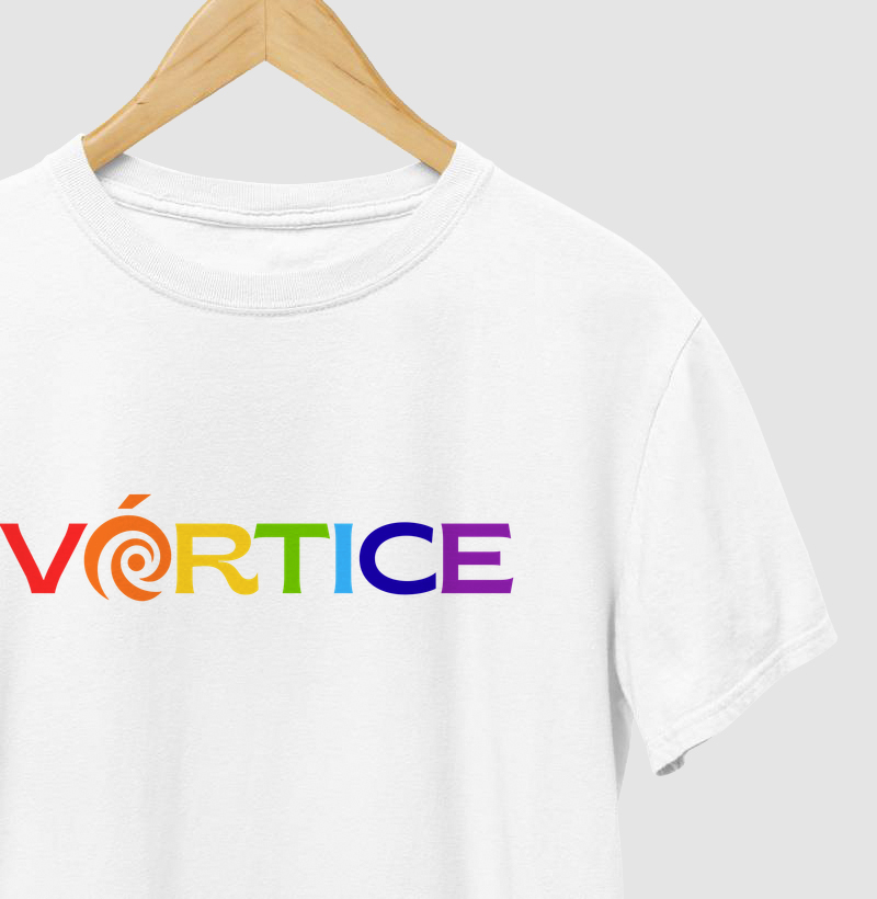 T-shirt - Vórtice Arco-Iris