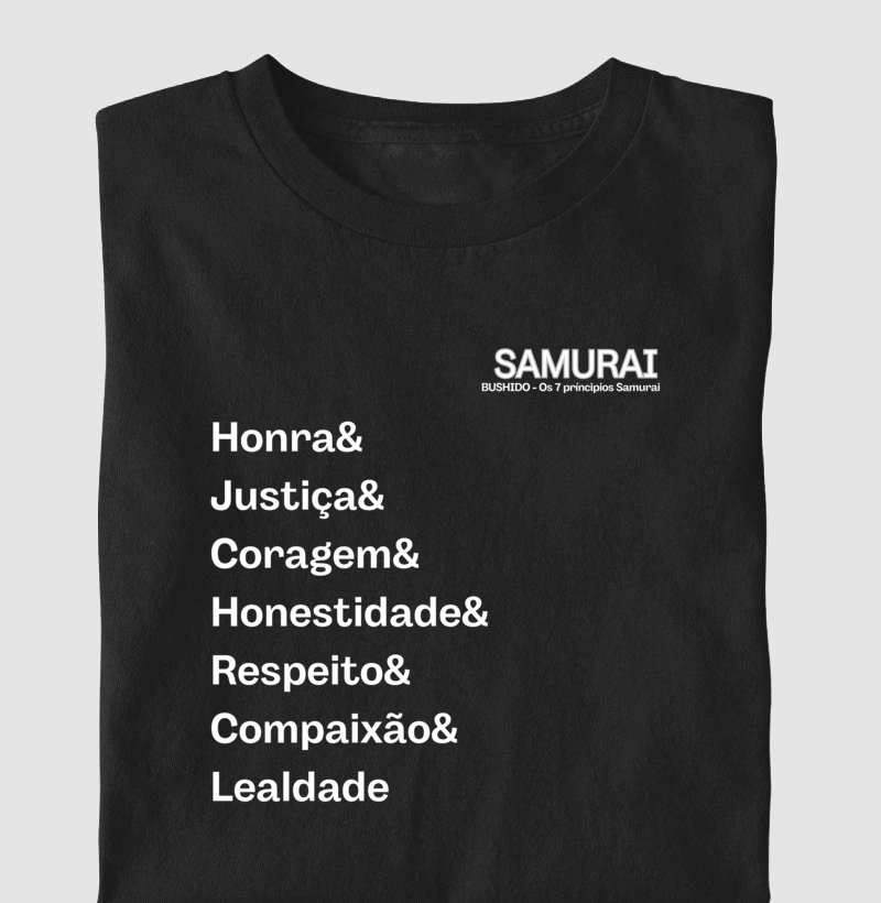 SAMURAI - BUSHIDO 7 Príncipios