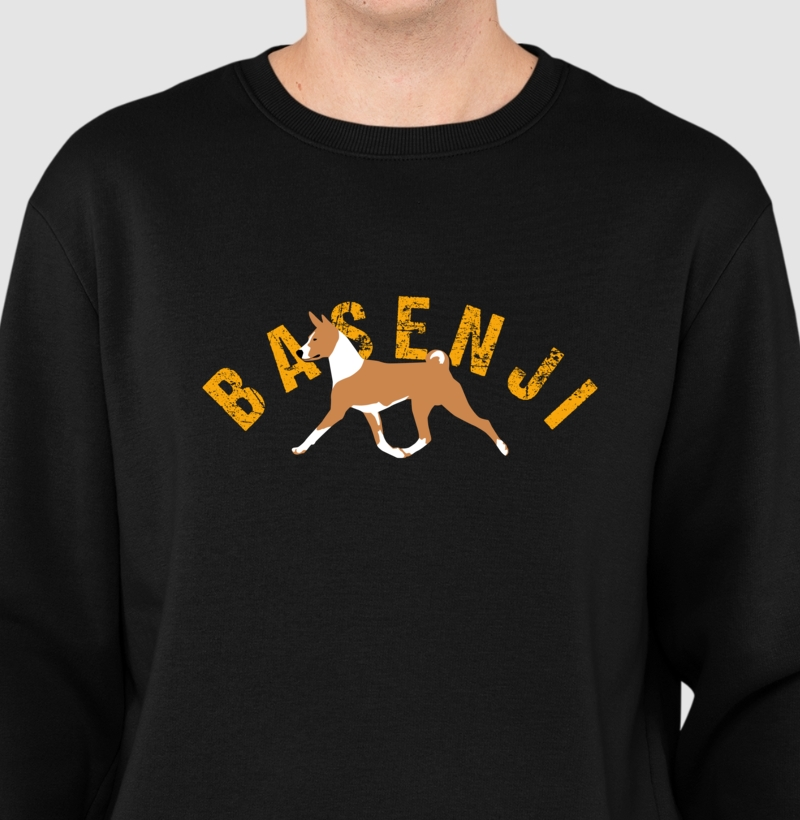 Suéter Moletom Basenji Laranja