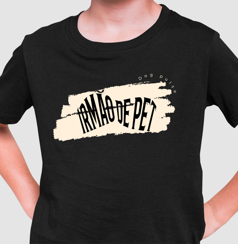 Camiseta Infantil Dog Pulse Irmão de Pet - Forever a Brother 