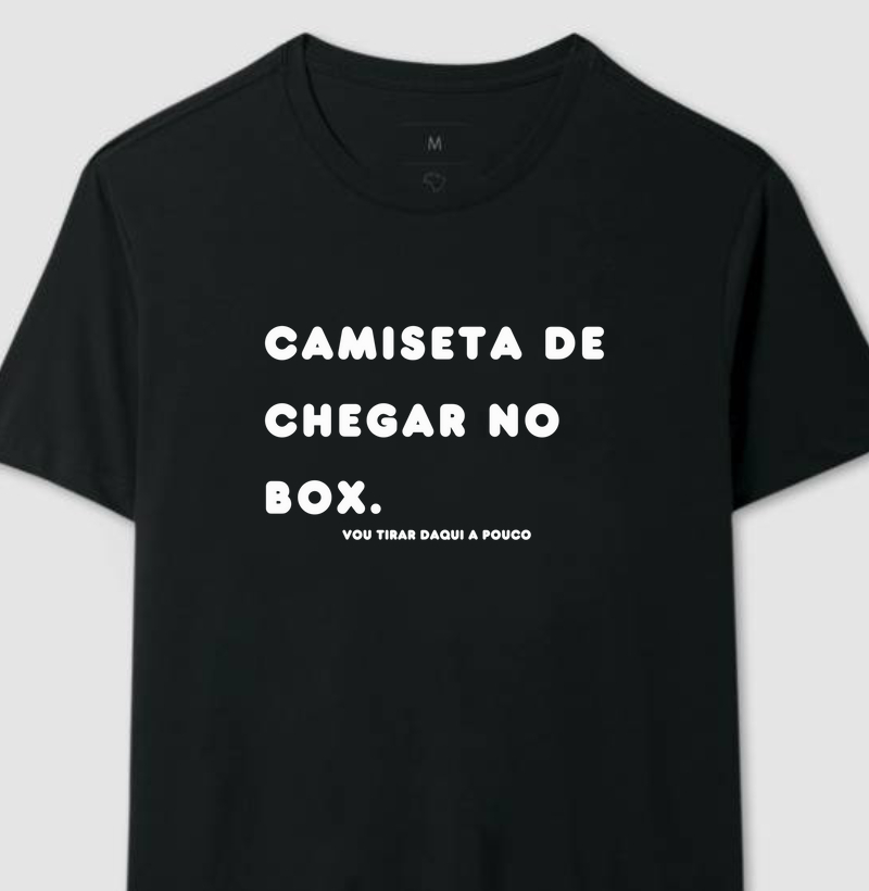 Camiseta de chegar no box
