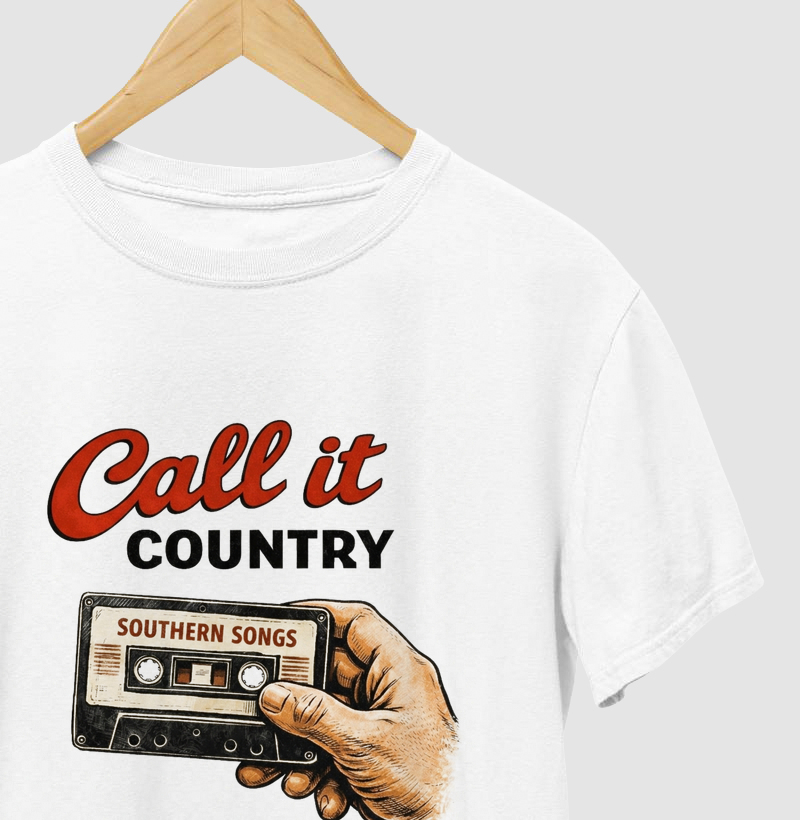 Camiseta Call It Country – Southern Songs Tape | Vintage Country Music