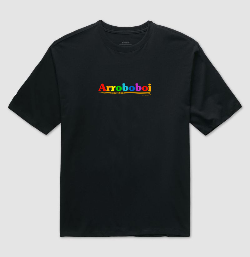Arroboboi Oxumaré serpente divina cores - Camiseta Oversized