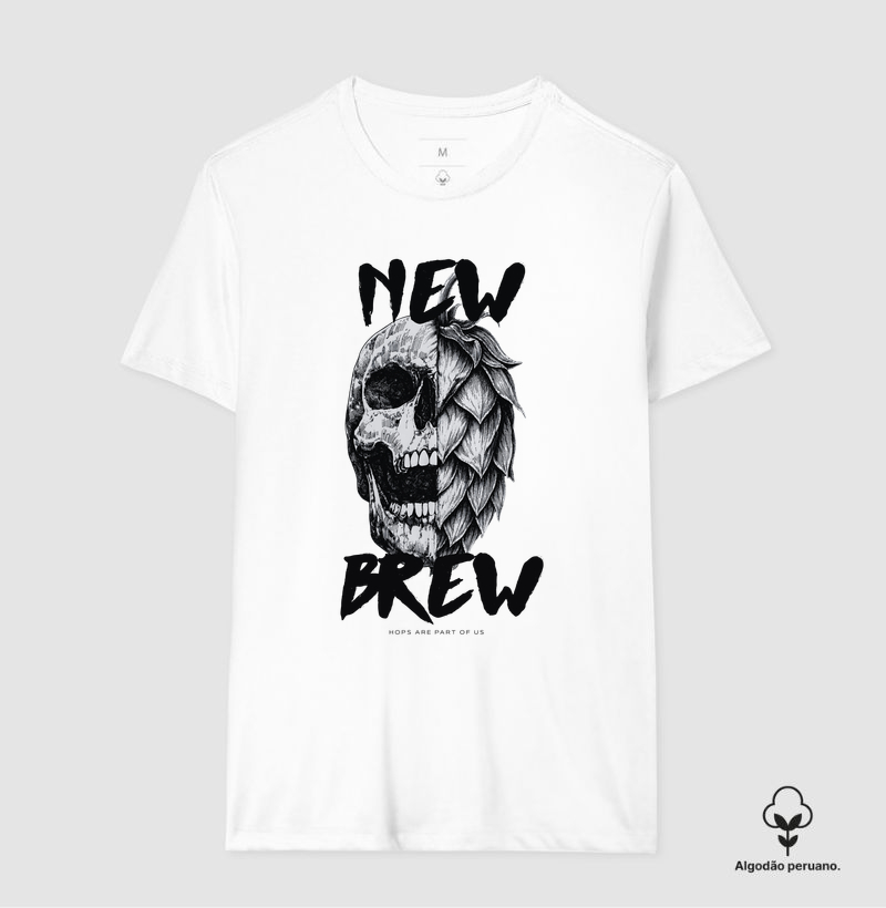 Hops Are Part Of Us - New Brew - Camiseta Algodão Peruano
