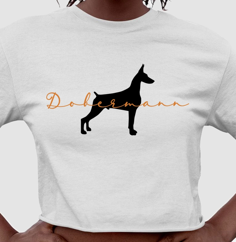 Dobermann Silhueta Laranja