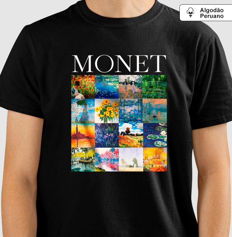 Camiseta Monet Art Collection Algodão Peruano 