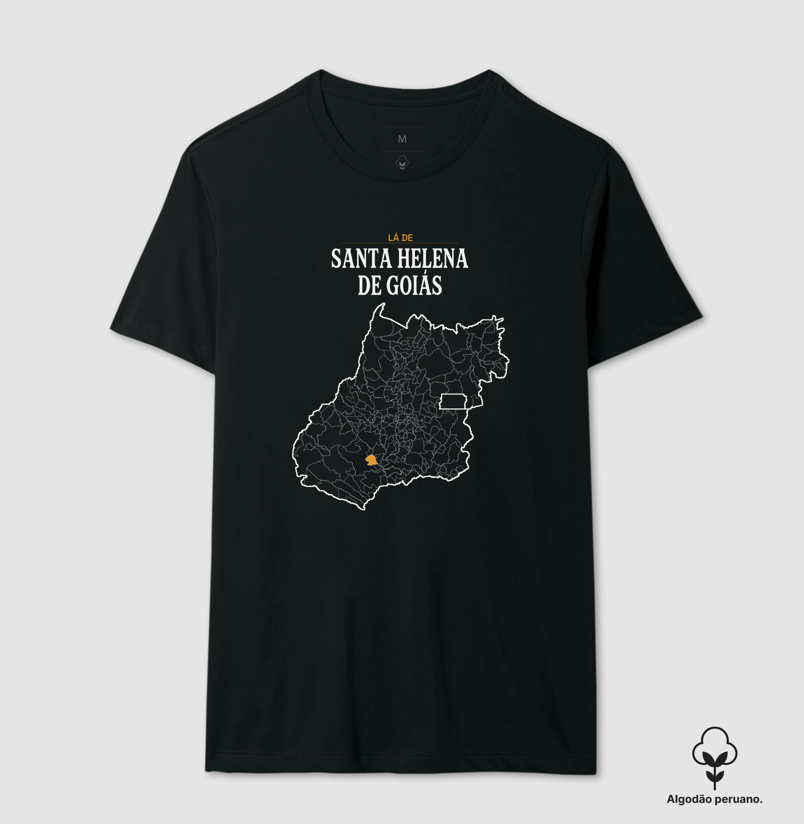 Santa Helena de Goiás | Território GO - Camiseta Algodão Peruano