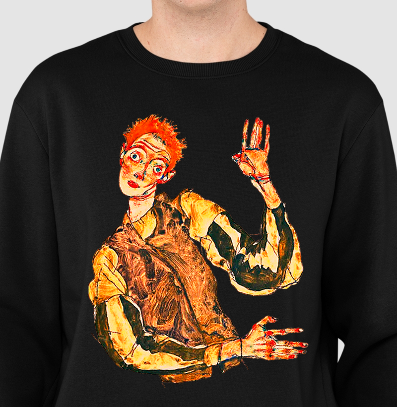 Egon Schiele Homem 1919 Sueter Moletom 