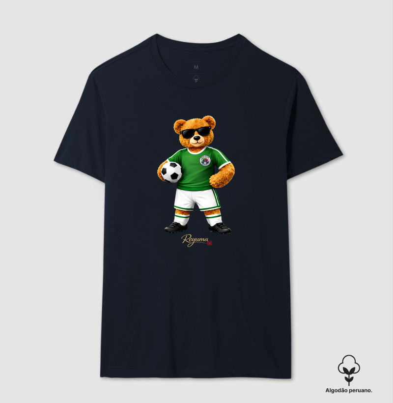 Camiseta Masculina e Feminina de Algodão Peruano Futebol "Mascote NBX" - Pai e Filho