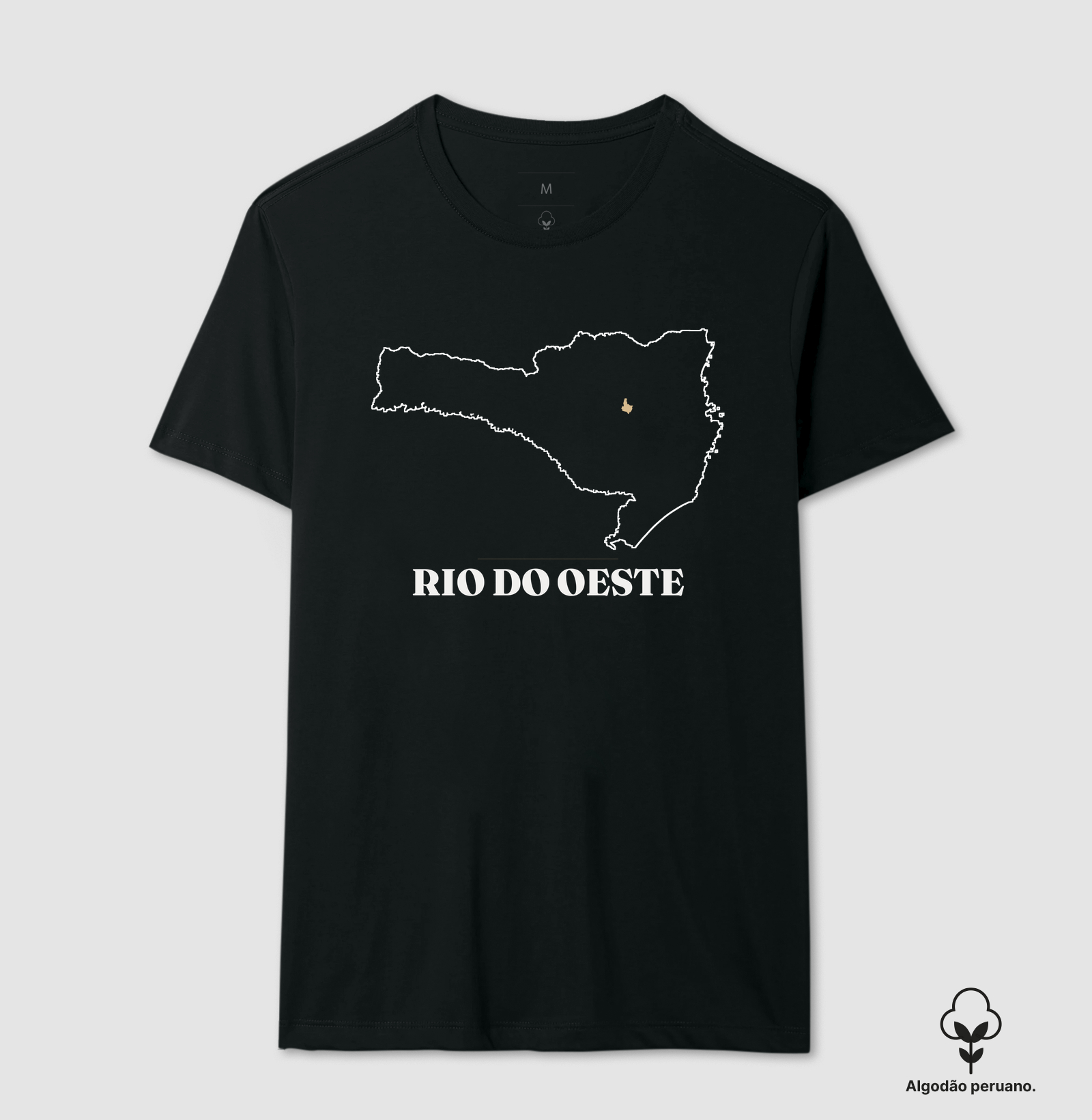 Rio do Oeste | Traço SC - Camiseta Algodão Peruano