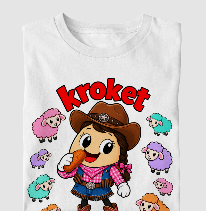 Egg Kroket - Fazendeira - Camiseta Infantil