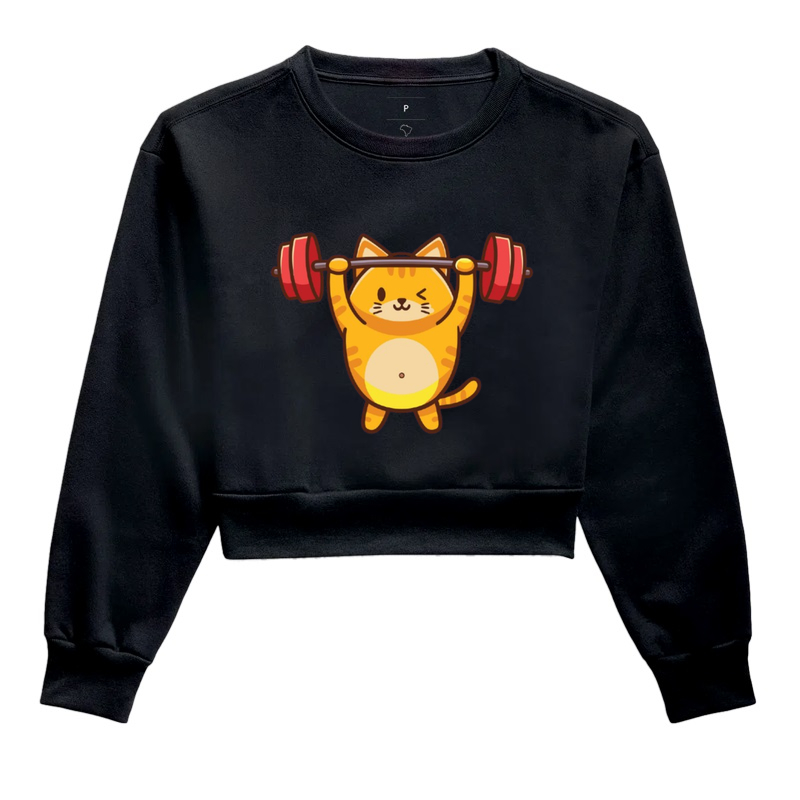 CAT BARBELL T-SHIRT