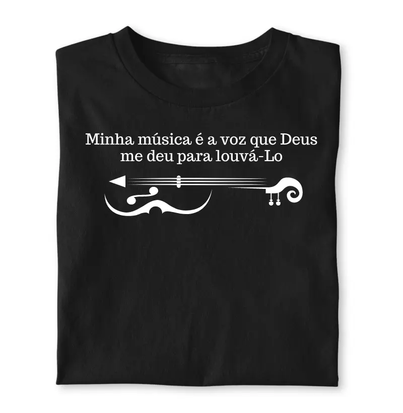 Violino - Minha música é a voz que Deus me deu para louvá-Lo