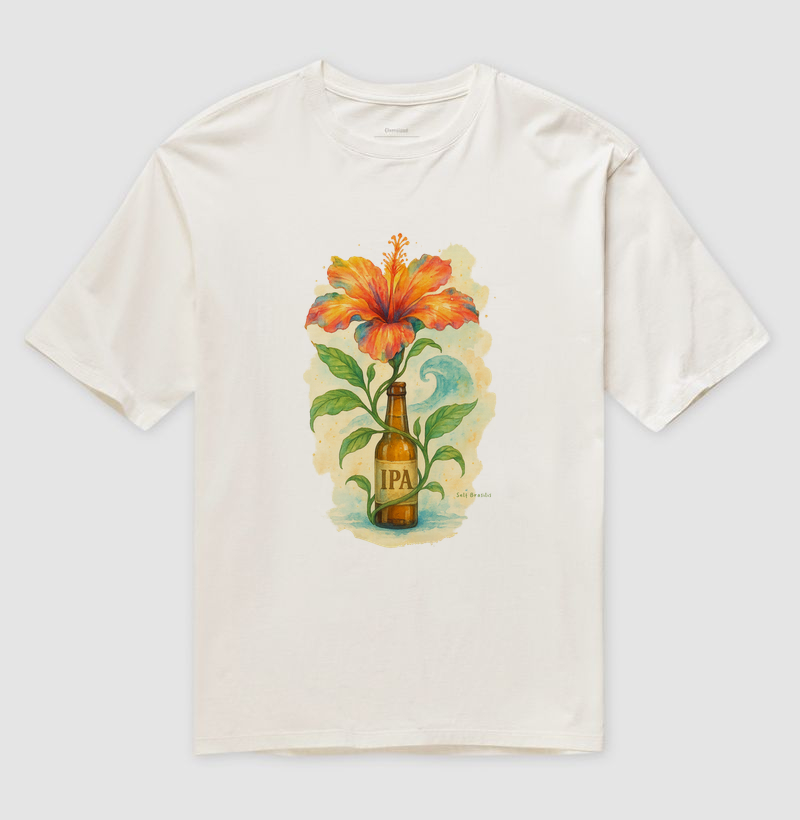 FlorIPA - Camiseta Oversized