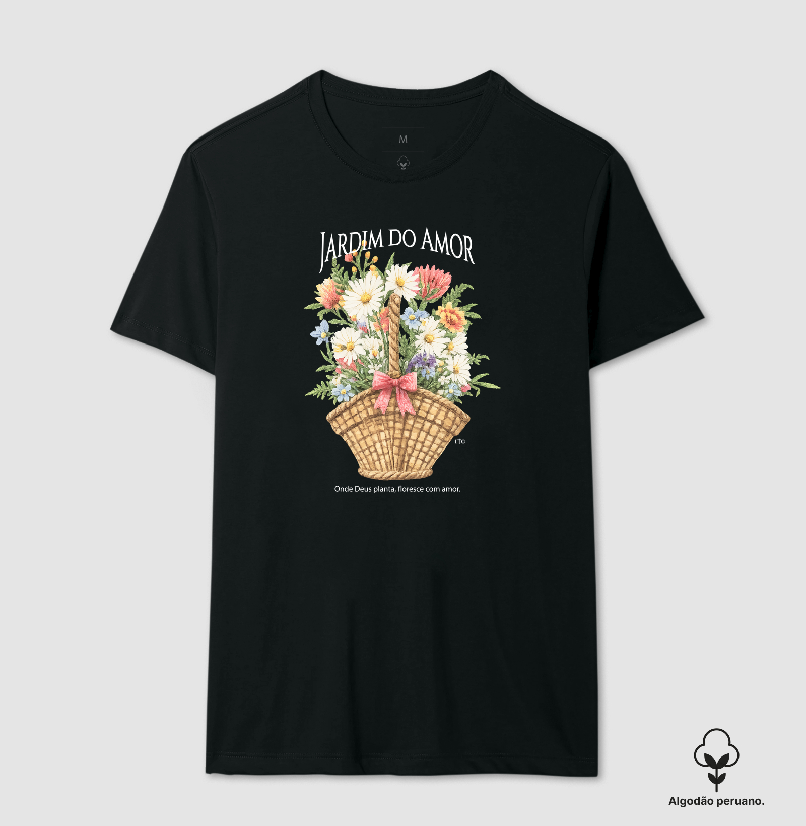 Camiseta Jardim do Amor Algodão Peruano