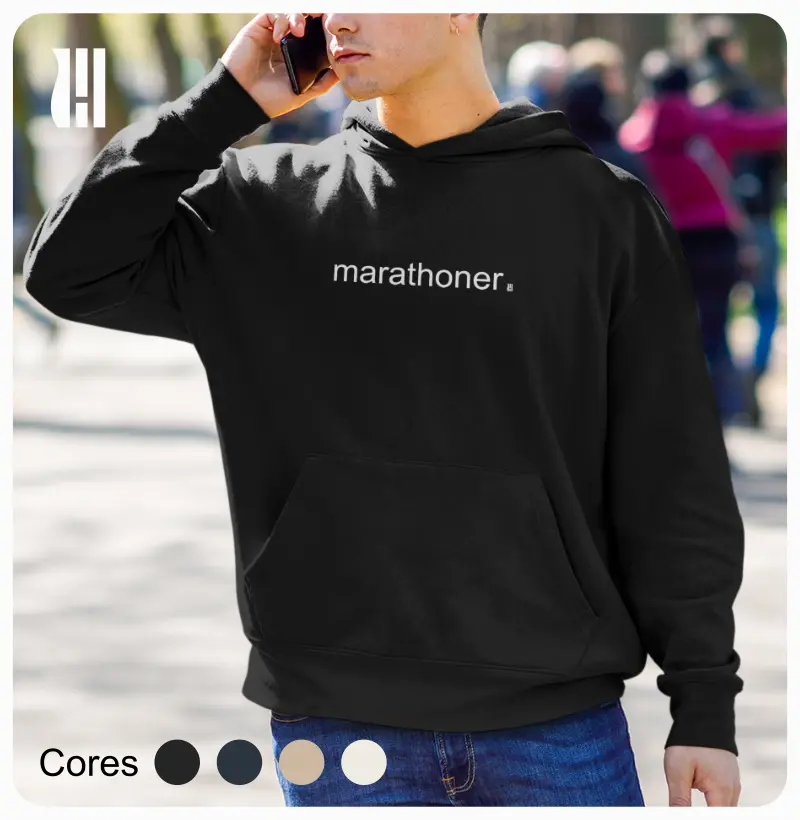 Moletom Hoodie Marathoner
