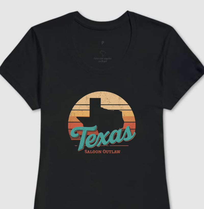 Saloon - Texas t-shirt feminina