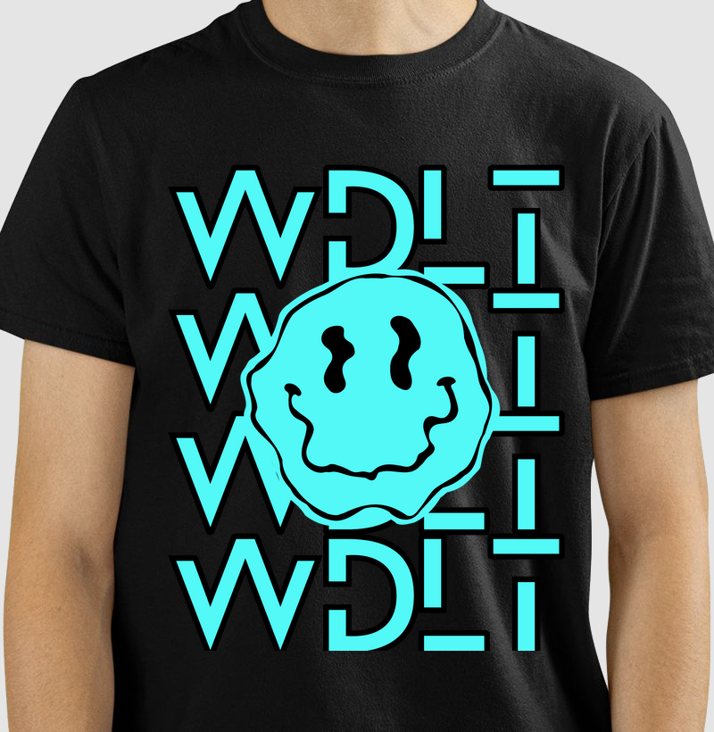 Camiseta WDLT Smile - Azul