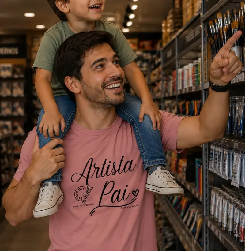 Artista por profissão, pai por vocação