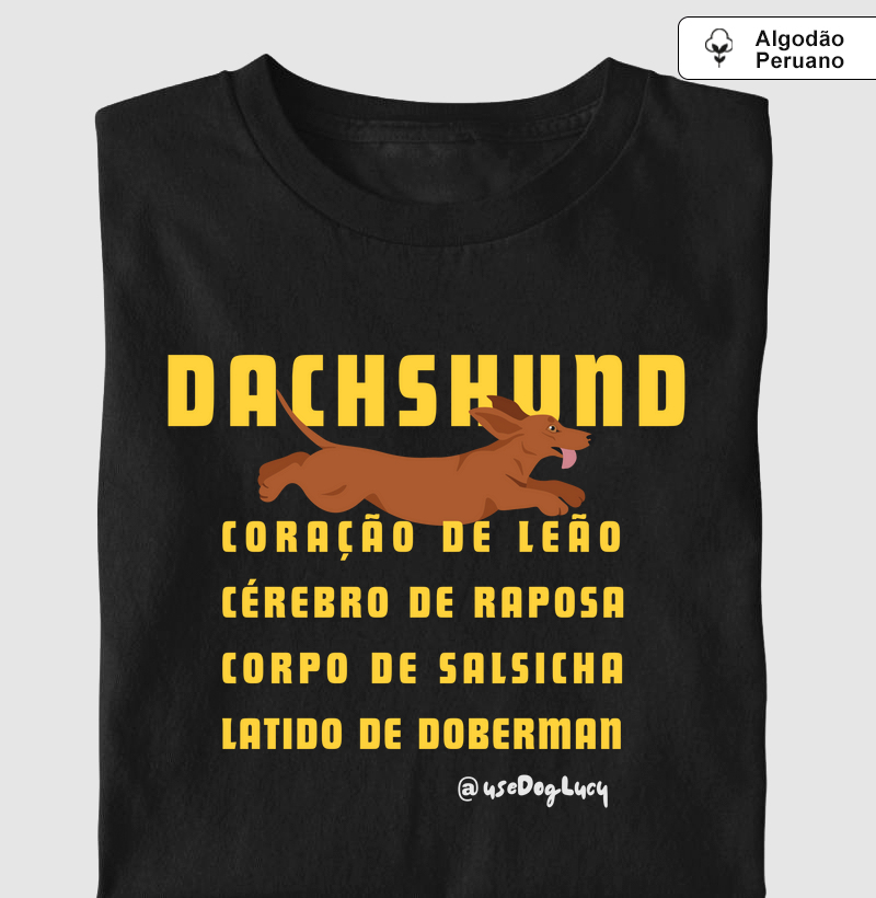 Dachshund Caramelo Coração de Leão