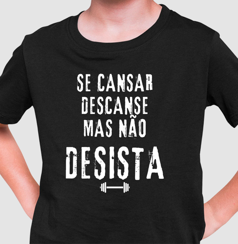 Se cansar descanse, mas não desista