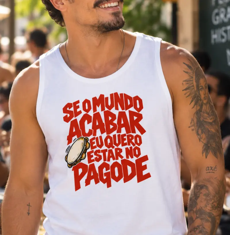 Se o mundo acabar eu quero estar no pagode