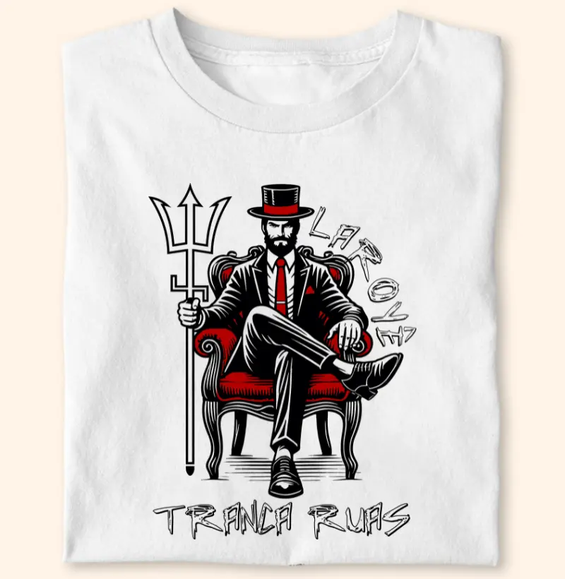 Camiseta Umbanda Exu Tranca Ruas