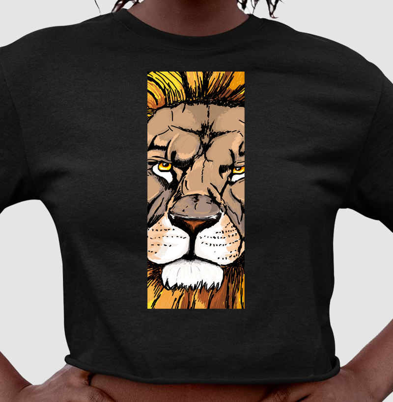 Cropped Leão in Foco