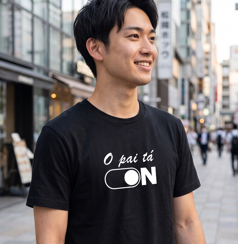 Camiseta Gamer "O Pai Tá On"