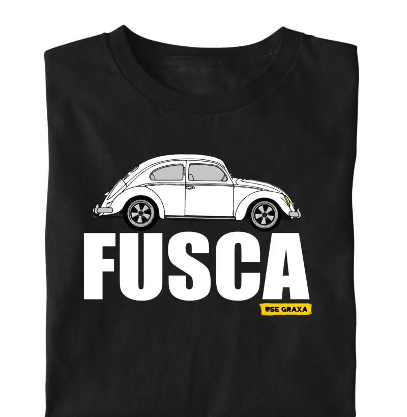 Fusca Branco com escrita