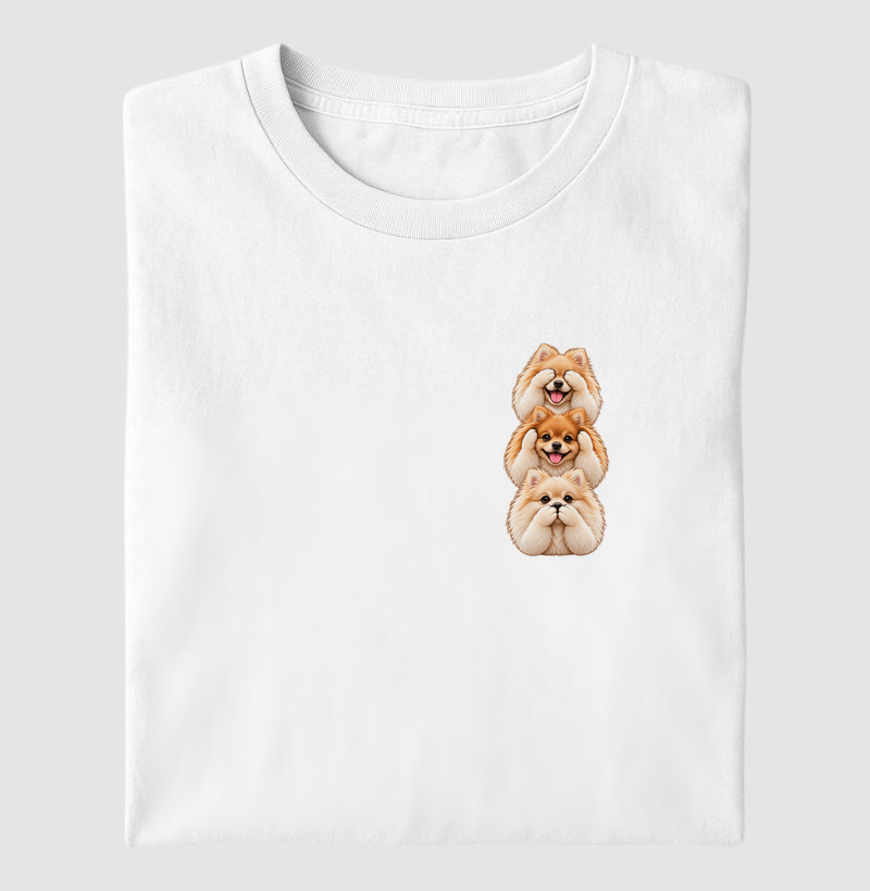 Ver, ouvir e falar versão Spitz (minimal) - Camiseta