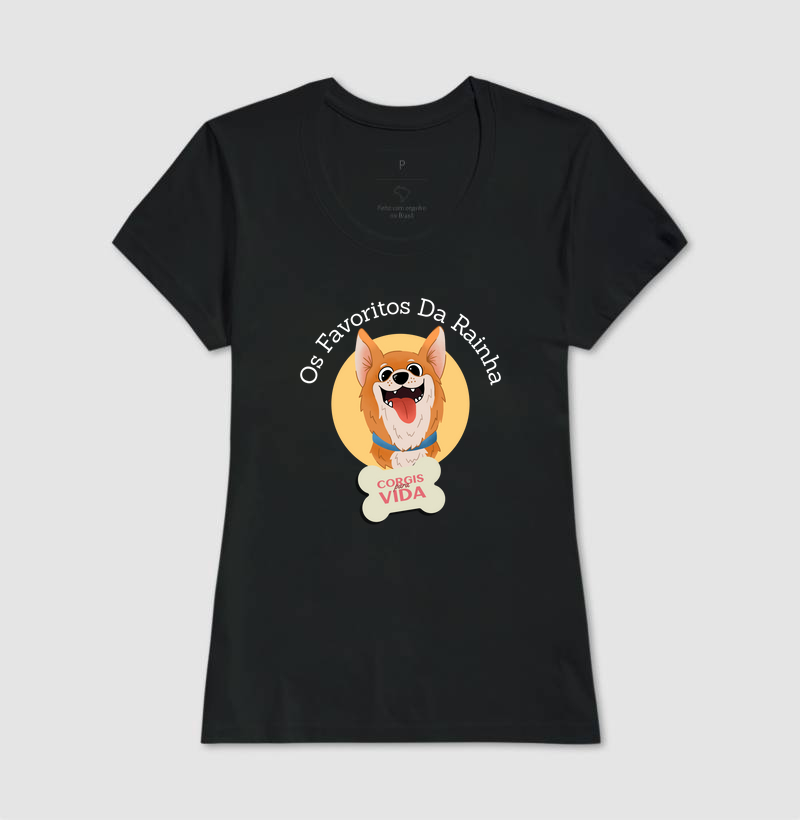 Camiseta Cristã - Estampa de Cachorro - Os favoritos da Rainha | Milagree 