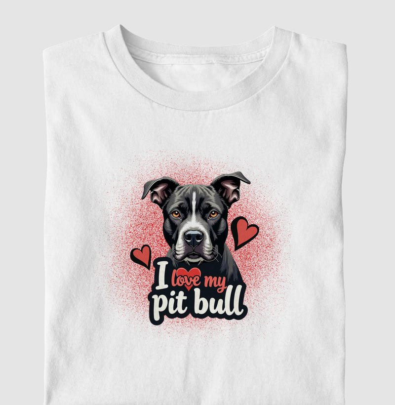 I Love my Pit Bull 2 corações