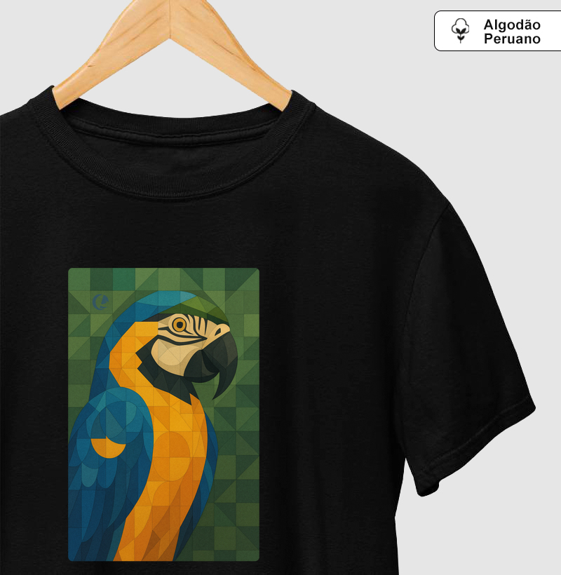 Camiseta Algodão Peruano Arara - Geométrico