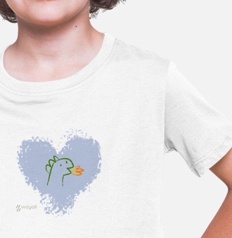 Camiseta Infantil - Amor de Dragão