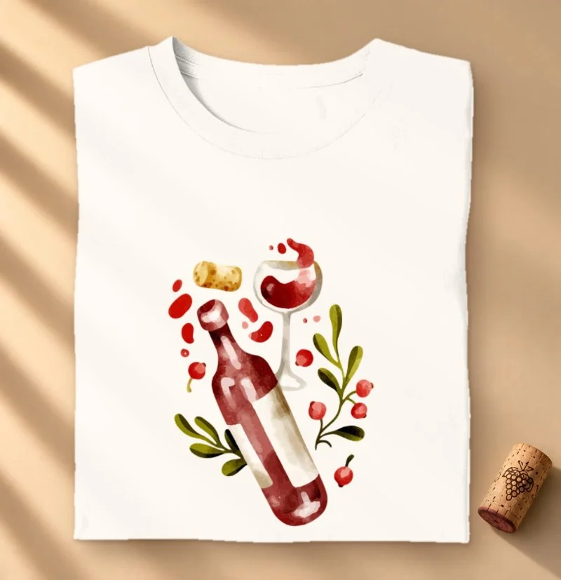 Camiseta Sabor do Vinho - Camiseta