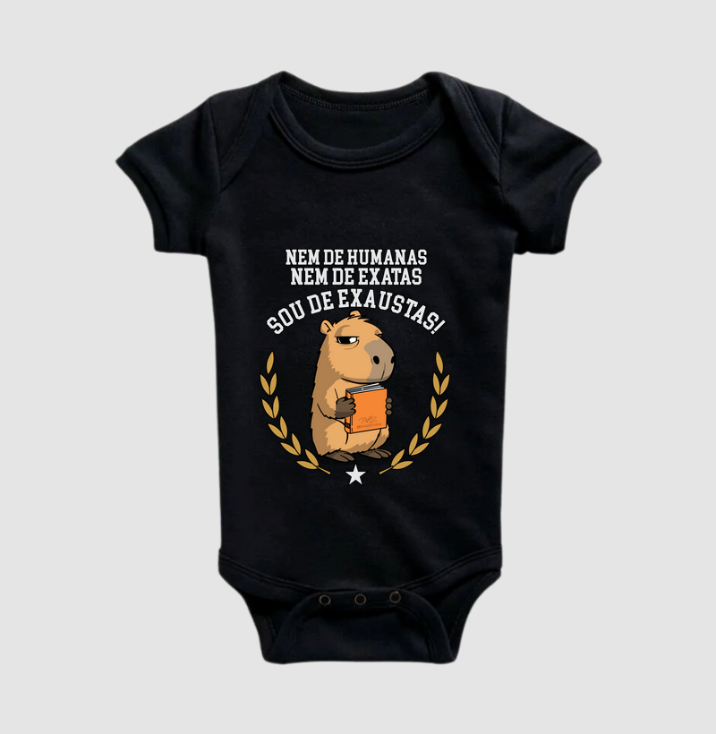 Camiseta Capivara Exaustas - Body Infantil