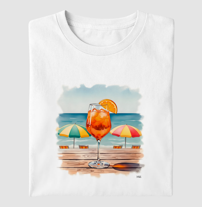 Camiseta Algodão Premium - Praia Europeia