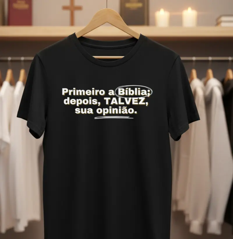 "Primeiro a Bíblia; Depois, Sua Opinião"