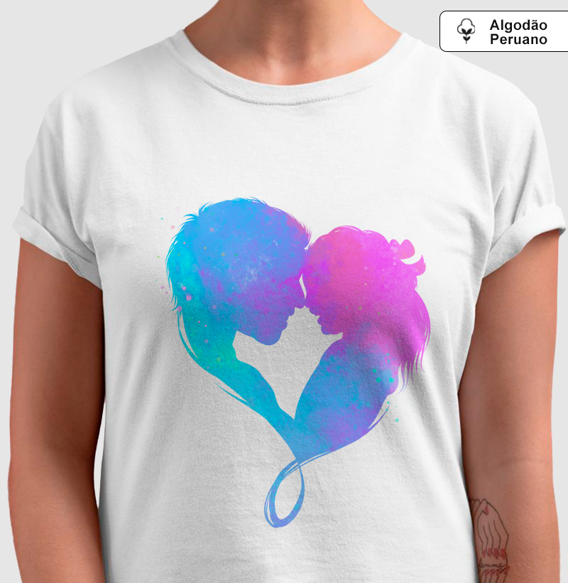 Camiseta Coleção Pai - Pai e Filha Rosa