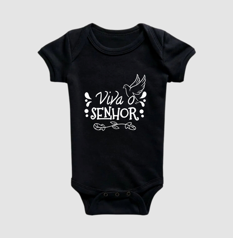 Body Infantil "Viva o Senhor Pomba"