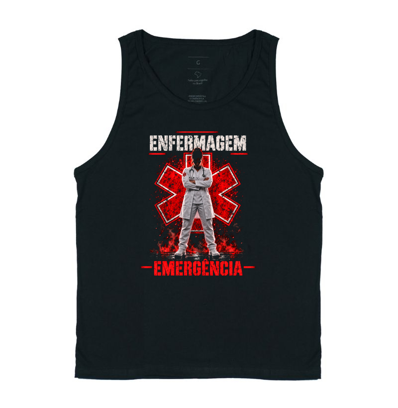 Enfermagem em Emergência - Mulher Clara - Regata