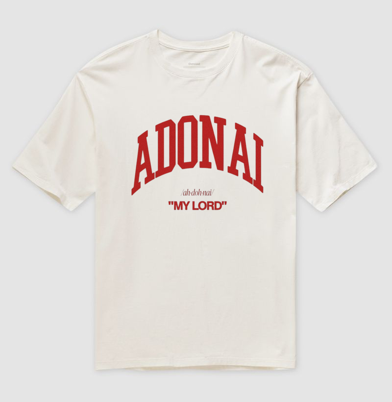 Camiseta Oversized "Adonai" – Streetwear com Propósito