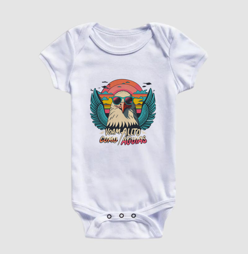 Body Infantil Alto Como Águias