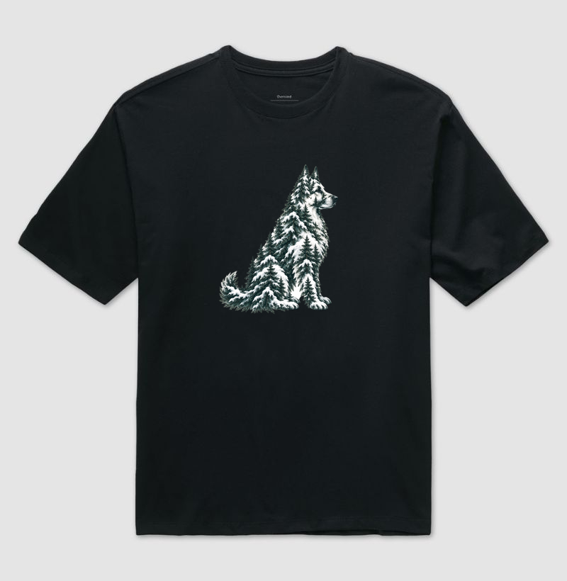 Pinheiros Natalinos - Camiseta Oversized